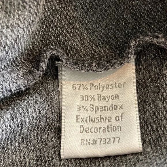 LC Lauren Conrad large top gray black lace floral long sleeves - Picture 12 of 12